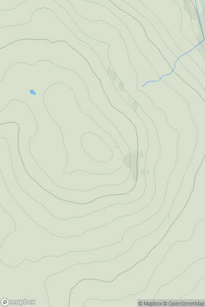 Thumbnail image for Carn Mor [Mull and Nearby Islands] showing contour plot for surrounding peak
